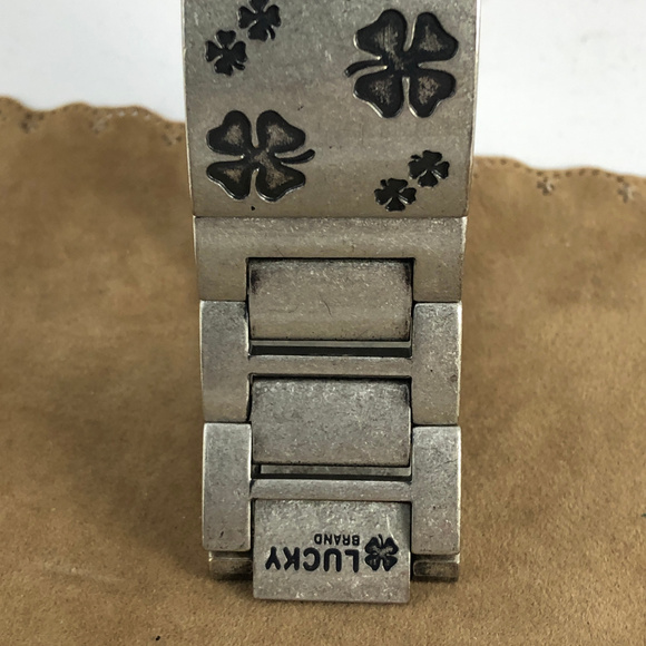 COPY - Be Lucky Brand Watch Silvertone 4 Leaf Clover - Picture 6 of 8